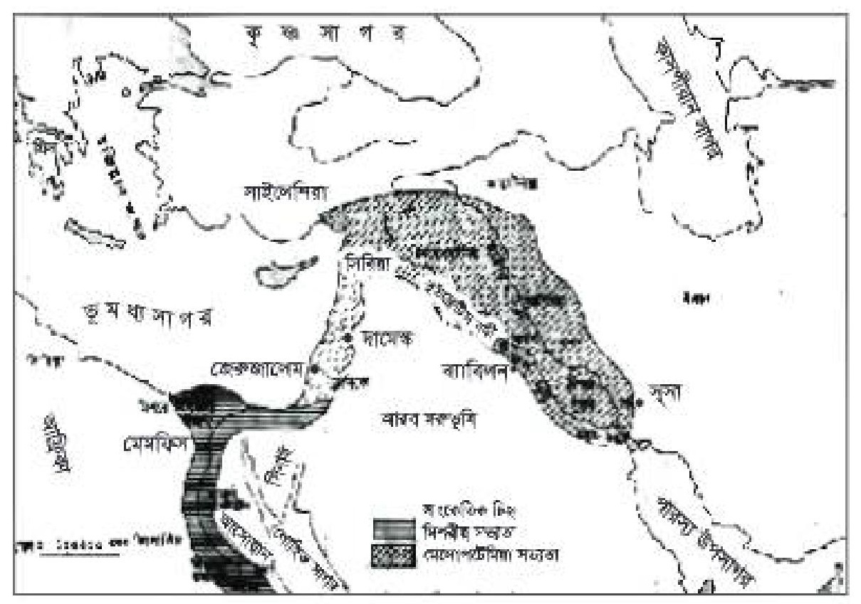 প্রাচীন মিশরীয় সভ্যতার মানচিত্র প্রাচীন মিশরীয় সভ্যতার মানচিত্র